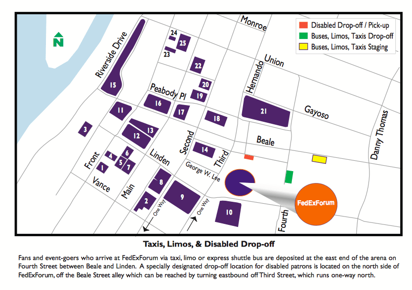 FedExForum Parking