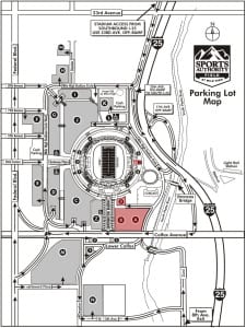 Sports Authority Field parking
