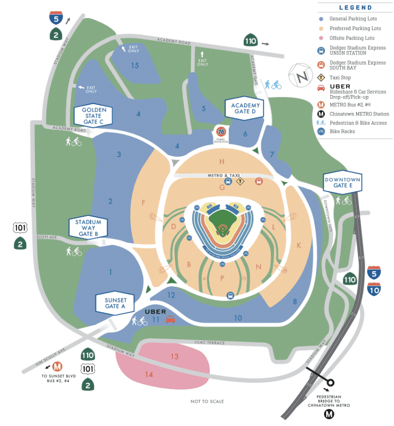 Dodger Stadium Parking Map 768x829 