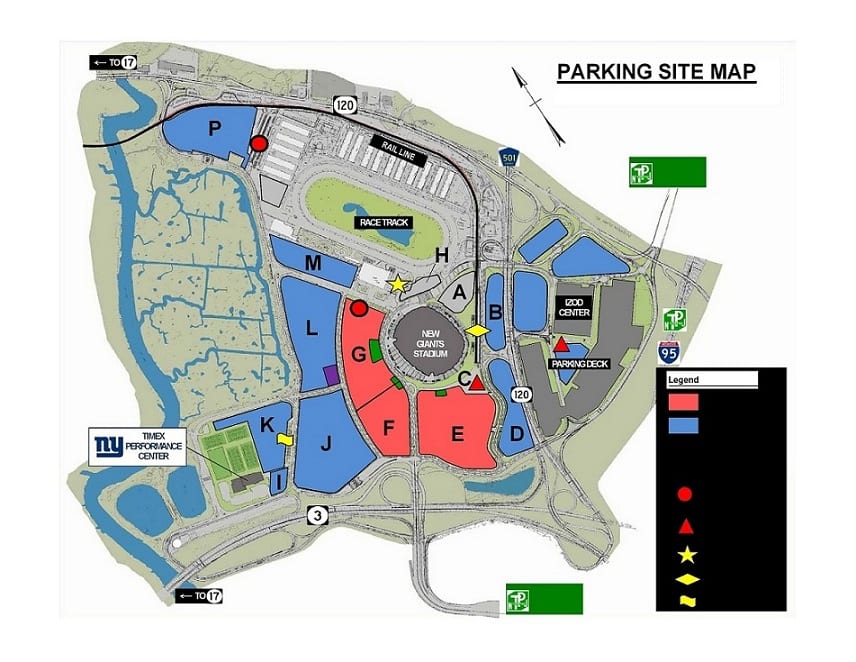 Metlife Giants Parking - Stadium Parking Guides