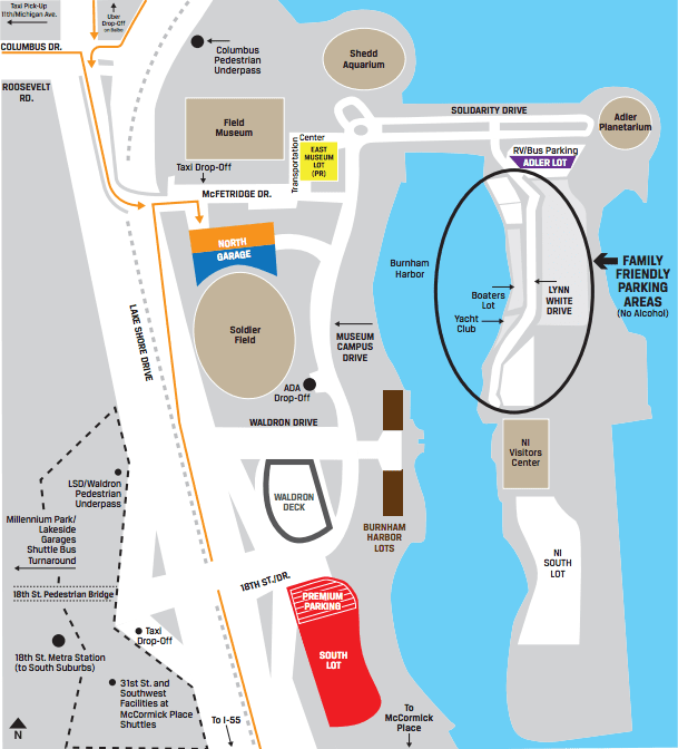 Soldier Field Parking | Passes, Maps & Rates