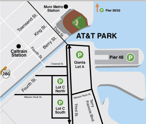 parking park lot map att guide serving located idea better each official below where