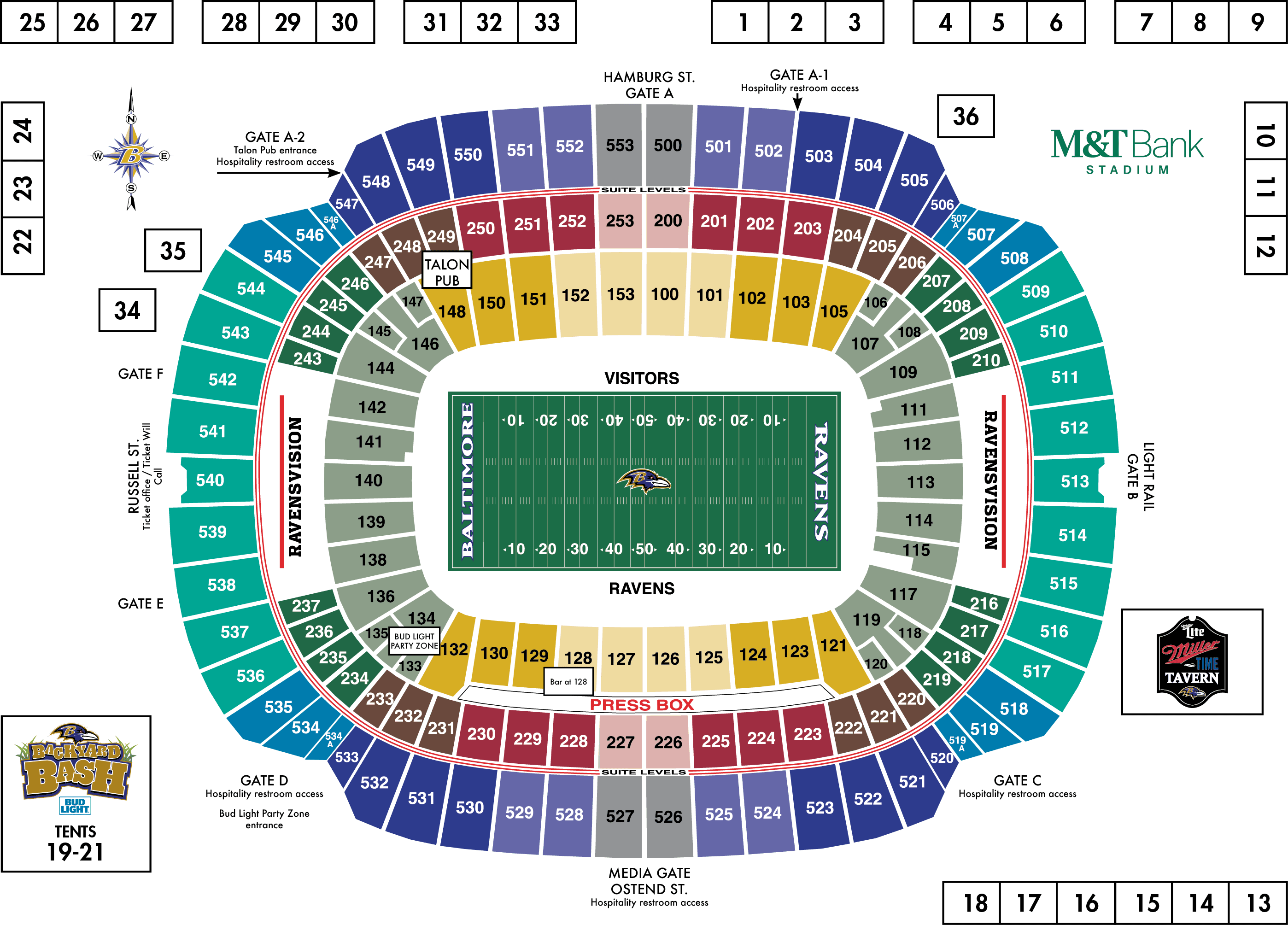 Stadiumdiagram 2016 Stadium Parking Guides