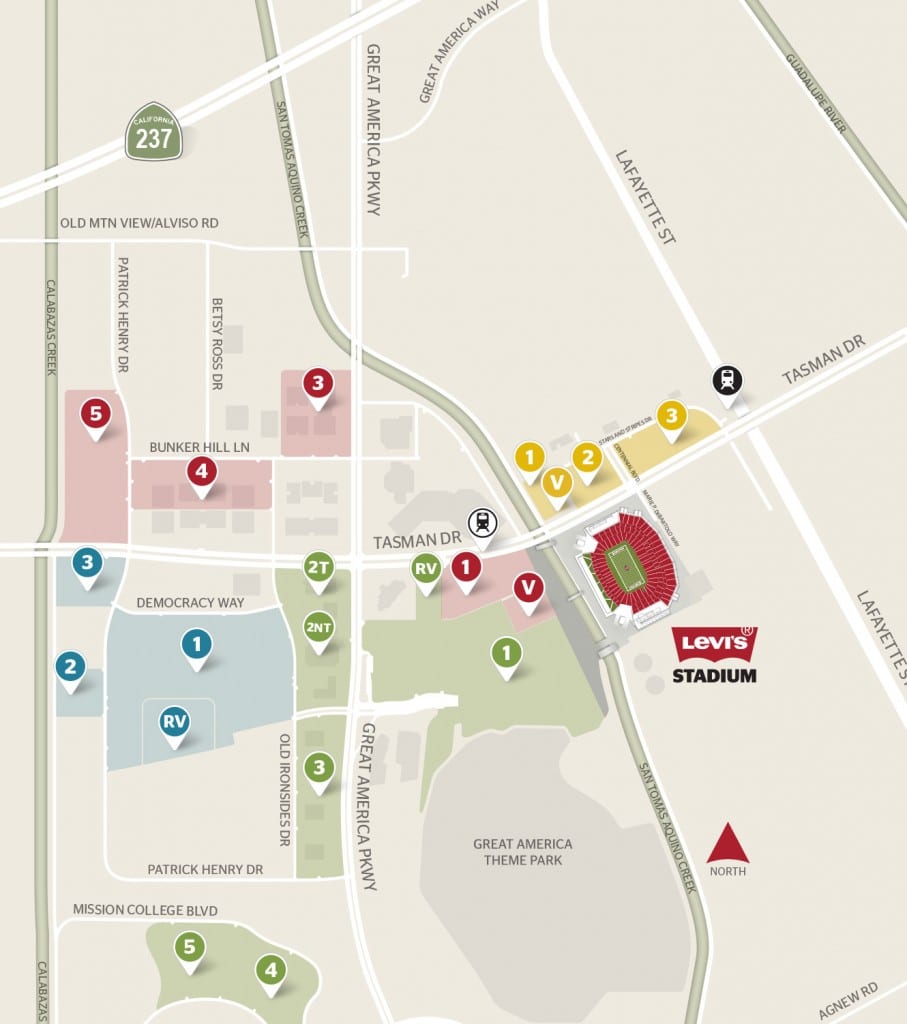 levi's stadium parking guide: prices, maps, tips, and more