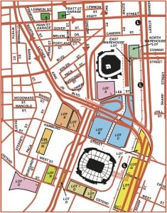 Orioles Parking Map