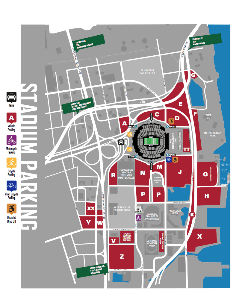 EverBank Field Parking Guide - Stadium Parking Guides