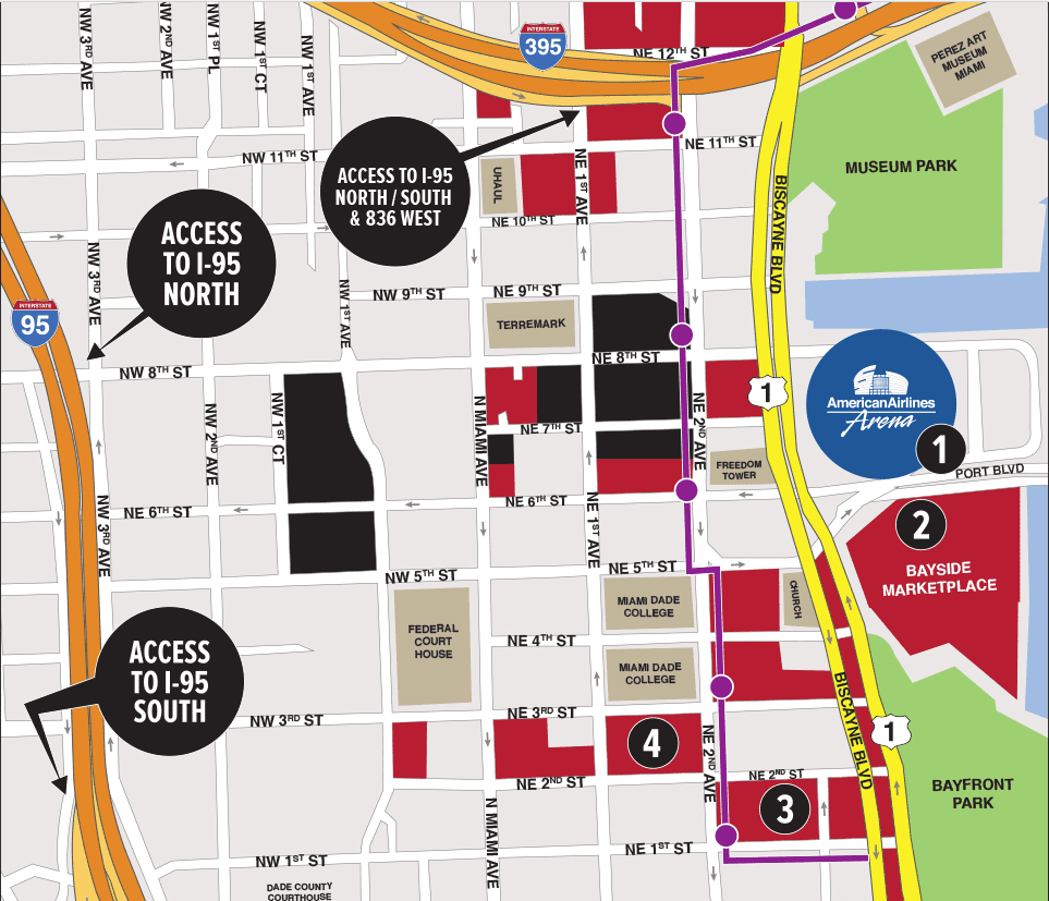 american airlines arena parking guide: tips, deals, maps | spg
