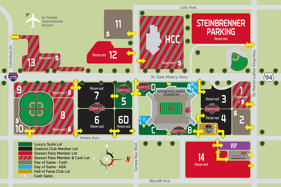 Raymond James Stadium Parking Guide Maps, Deals, Tips SPG